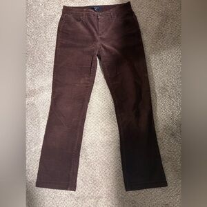 Talbots Dark Brown straight cut Corduroy Jeans